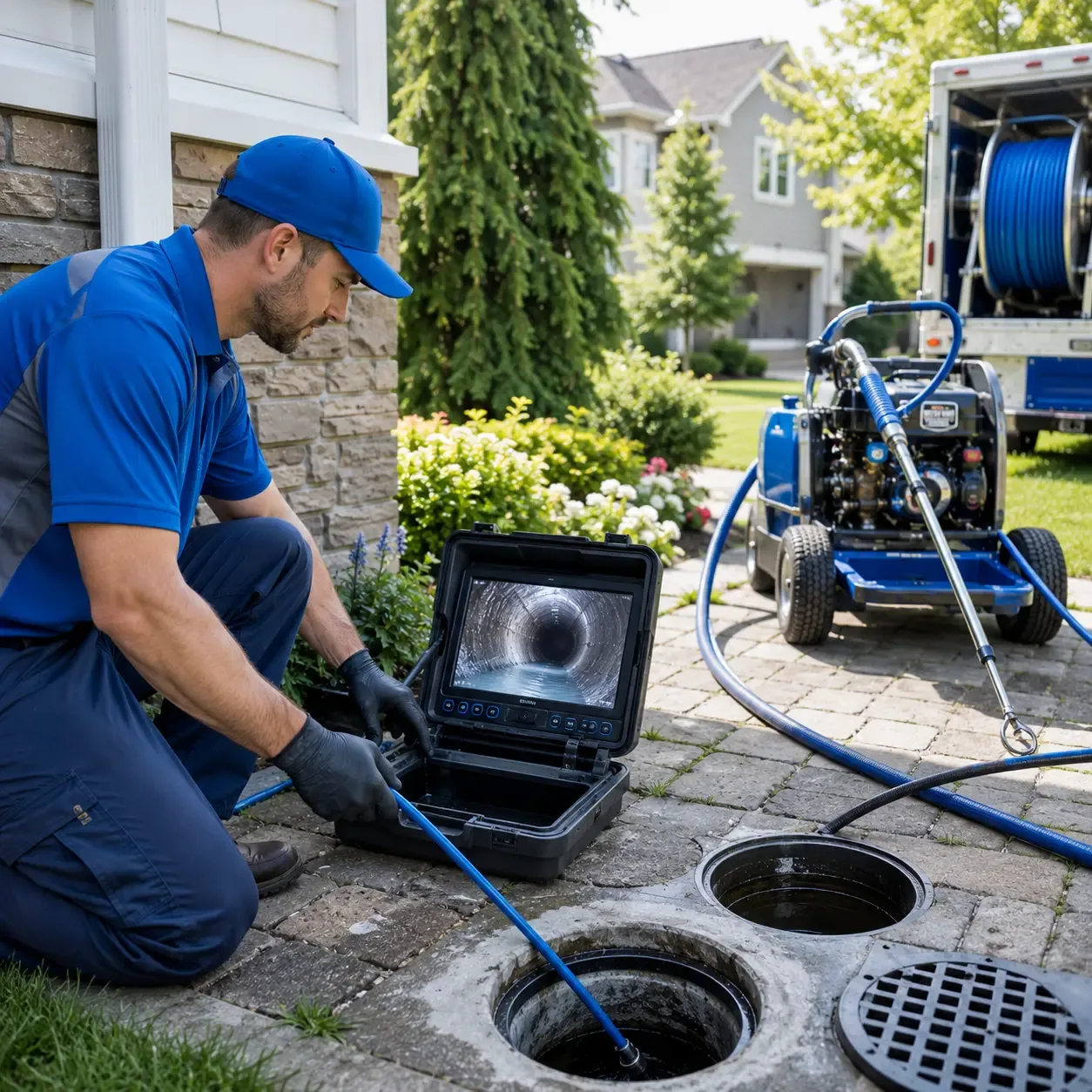 Outdoor drain cleaning professionals serving Ebervale, PA
