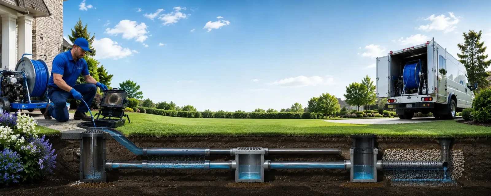 Outdoor drain cleaning information for Ebervale, PA